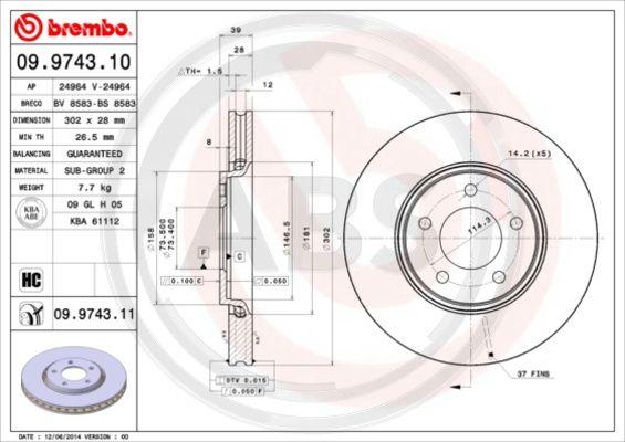 A.B.S. 09.9743.11 - Discofreno www.autoricambit.com