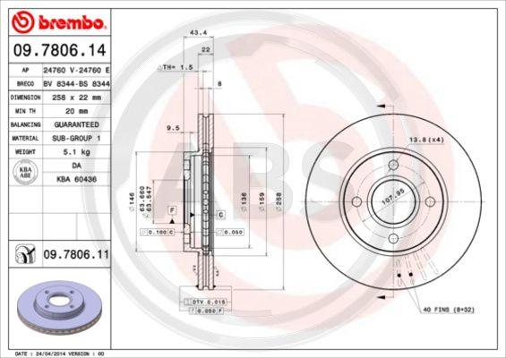 A.B.S. 09.7806.11 - Discofreno www.autoricambit.com