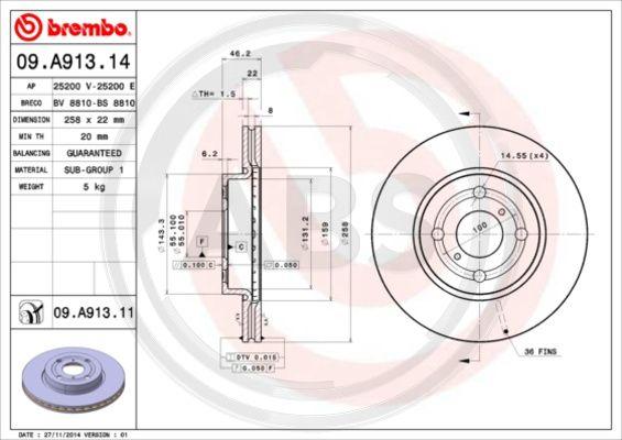 A.B.S. 09.A913.11 - Discofreno www.autoricambit.com