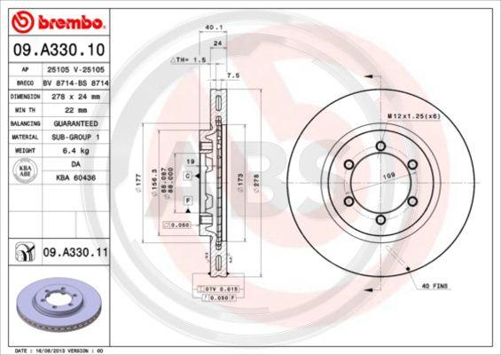 A.B.S. 09.A330.10 - Discofreno www.autoricambit.com