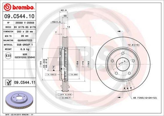 A.B.S. 09.C544.11 - Discofreno www.autoricambit.com