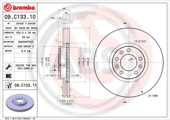 A.B.S. 09.C133.11 - Discofreno www.autoricambit.com