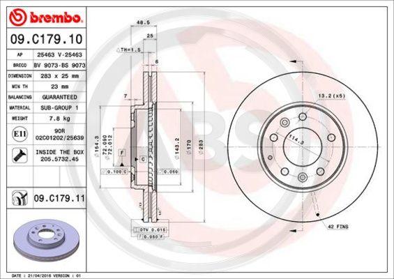 A.B.S. 09.C179.11 - Discofreno www.autoricambit.com