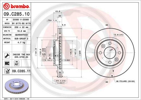 A.B.S. 09.C285.11 - Discofreno www.autoricambit.com