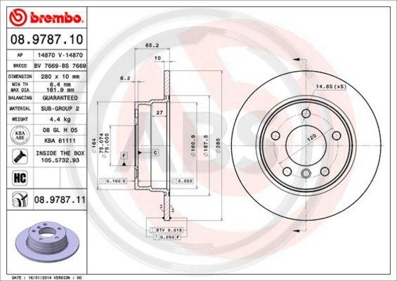 A.B.S. 08.9787.11 - Discofreno www.autoricambit.com