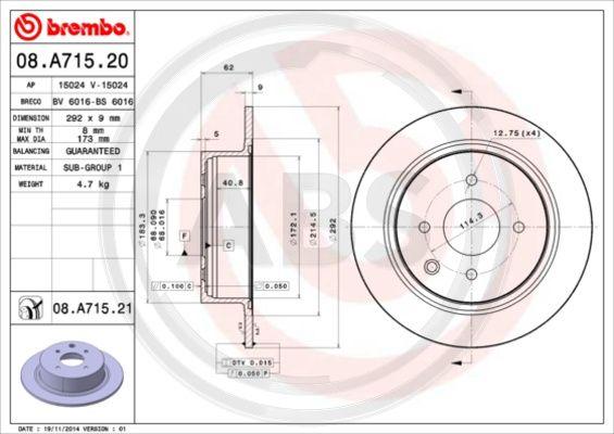 A.B.S. 08.A715.21 - Discofreno www.autoricambit.com