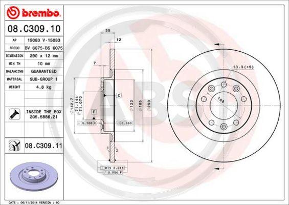 A.B.S. 08.C309.11 - Discofreno www.autoricambit.com