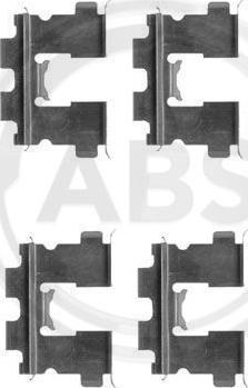 A.B.S. 1163Q - Kit accessori, Pastiglia freno www.autoricambit.com