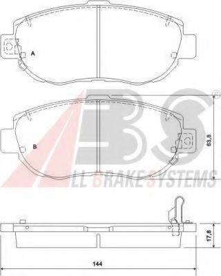 A.B.S. 36923 OE - Kit pastiglie freno, Freno a disco www.autoricambit.com