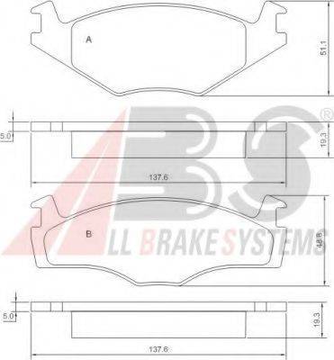 A.B.S. 36536 OE - Kit pastiglie freno, Freno a disco www.autoricambit.com