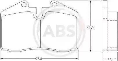 A.B.S. 36662 - Kit pastiglie freno, Freno a disco www.autoricambit.com