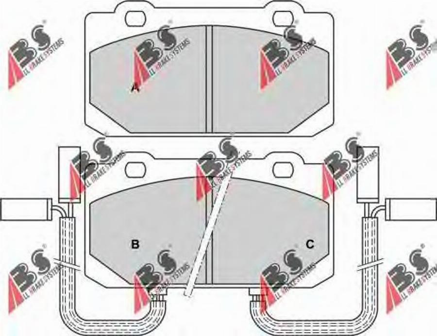 A.B.S. 36006/1 - Kit pastiglie freno, Freno a disco www.autoricambit.com