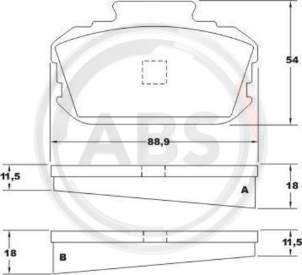 A.B.S. 36101 - Kit pastiglie freno, Freno a disco www.autoricambit.com