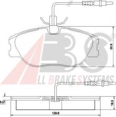 A.B.S. 36899 OE - Kit pastiglie freno, Freno a disco www.autoricambit.com