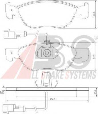 A.B.S. 36893 OE - Kit pastiglie freno, Freno a disco www.autoricambit.com