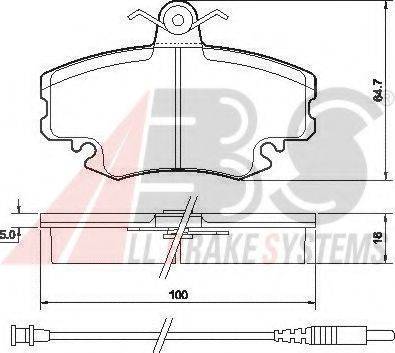 A.B.S. 36881 OE - Kit pastiglie freno, Freno a disco www.autoricambit.com