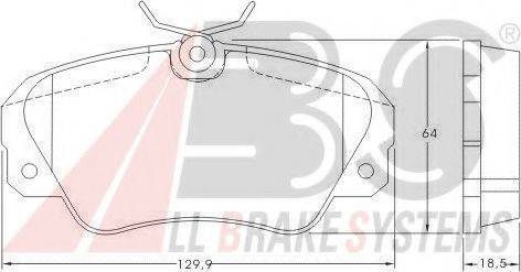 A.B.S. 36749 OE - Kit pastiglie freno, Freno a disco www.autoricambit.com