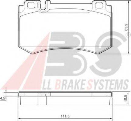 A.B.S. 37454 OE - Kit pastiglie freno, Freno a disco www.autoricambit.com