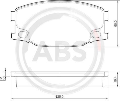 A.B.S. 37657 - Kit pastiglie freno, Freno a disco www.autoricambit.com