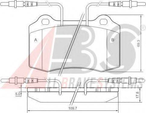 A.B.S. 37049 OE - Kit pastiglie freno, Freno a disco www.autoricambit.com