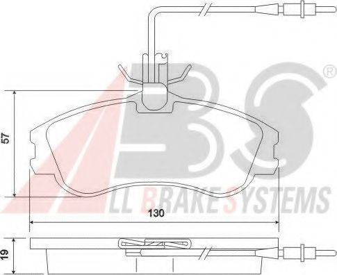 A.B.S. 37016 OE - Kit pastiglie freno, Freno a disco www.autoricambit.com