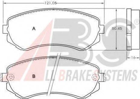 A.B.S. 37082 OE - Kit pastiglie freno, Freno a disco www.autoricambit.com