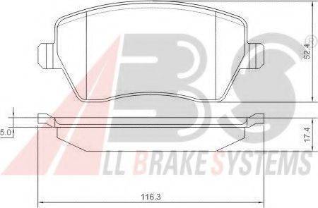 A.B.S. 37395 OE - Kit pastiglie freno, Freno a disco www.autoricambit.com