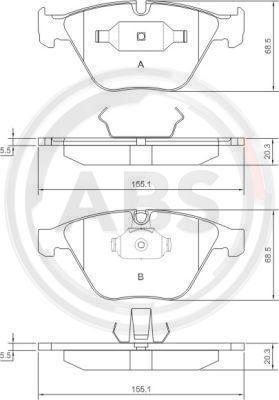 A.B.S. 37346 - Kit pastiglie freno, Freno a disco www.autoricambit.com