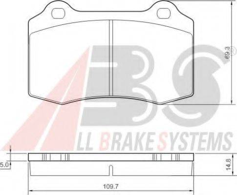 A.B.S. 37388 OE - Kit pastiglie freno, Freno a disco www.autoricambit.com