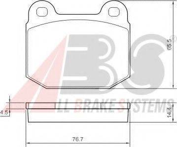 A.B.S. 37326 OE - Kit pastiglie freno, Freno a disco www.autoricambit.com