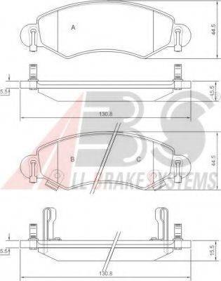 A.B.S. 37249 OE - Kit pastiglie freno, Freno a disco www.autoricambit.com