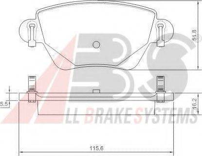 A.B.S. 37254 OE - Kit pastiglie freno, Freno a disco www.autoricambit.com