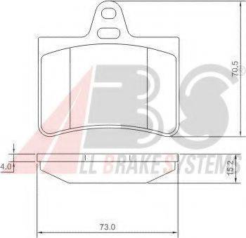 A.B.S. 37276 OE - Kit pastiglie freno, Freno a disco www.autoricambit.com