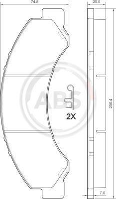 A.B.S. 37713 - Kit pastiglie freno, Freno a disco www.autoricambit.com