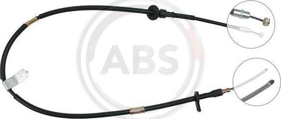 A.B.S. K14078 - Cavo comando, Freno stazionamento www.autoricambit.com