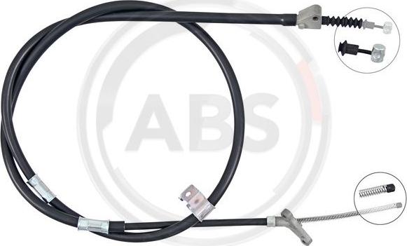 A.B.S. K16298 - Cavo comando, Freno stazionamento www.autoricambit.com