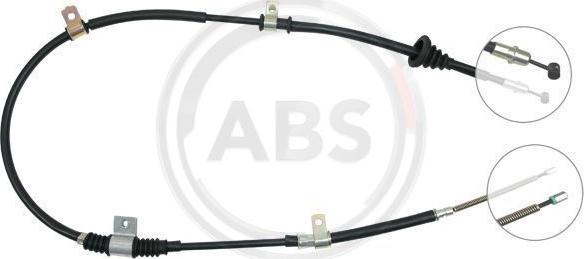 A.B.S. K10908 - Cavo comando, Freno stazionamento www.autoricambit.com