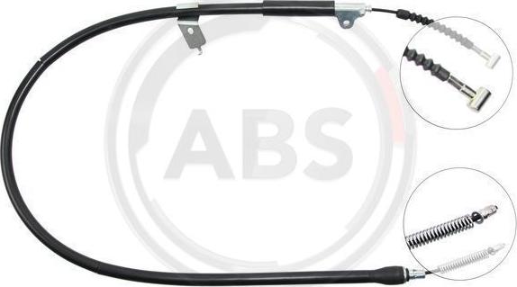 A.B.S. K11837 - Cavo comando, Freno stazionamento www.autoricambit.com