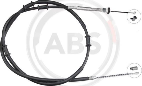 A.B.S. K13962 - Cavo comando, Freno stazionamento www.autoricambit.com