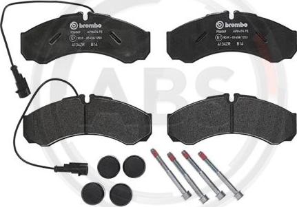 A.B.S. P56069 - Kit pastiglie freno, Freno a disco www.autoricambit.com