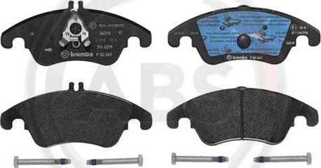 A.B.S. P50069 - Kit pastiglie freno, Freno a disco www.autoricambit.com