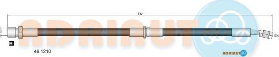 Adriauto 46.1210 - Flessibile del freno www.autoricambit.com