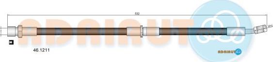 Adriauto 46.1211 - Flessibile del freno www.autoricambit.com