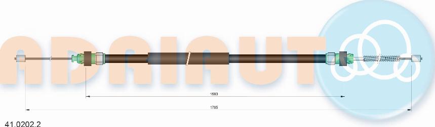 Adriauto 41.0202.2 - Cavo comando, Freno stazionamento www.autoricambit.com