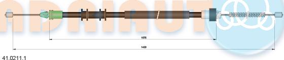 Adriauto 41.0211.1 - Cavo comando, Freno stazionamento www.autoricambit.com