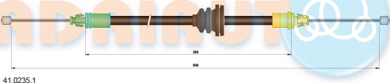 Adriauto 41.0235.1 - Cavo comando, Freno stazionamento www.autoricambit.com