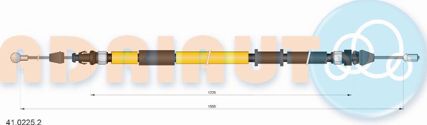 Adriauto 41.0225.2 - Cavo comando, Freno stazionamento www.autoricambit.com