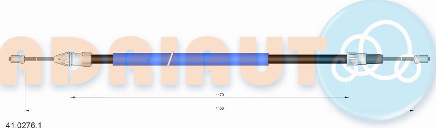 Adriauto 41.0276.1 - Cavo comando, Freno stazionamento www.autoricambit.com