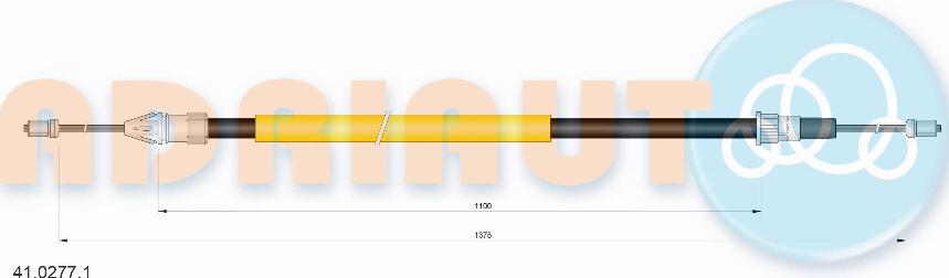 Adriauto 41.0277.1 - Cavo comando, Freno stazionamento www.autoricambit.com