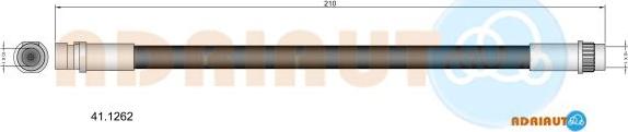 Adriauto 41.1262 - Flessibile del freno www.autoricambit.com